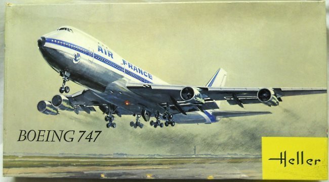 Heller 1/125 Boeing 747 Air France, L856 plastic model kit